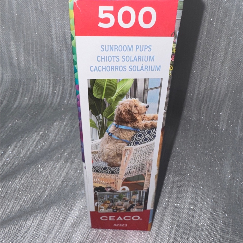 Puzzle Ceaco Jigsaw Puzzle Sunroom Pups by Greg Giordano 550 pc NEW sealed 24x18 - Picture 11 of 12
